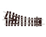 Peco Setrack ST-405 HOe/00-9/HOn30 Code 80 Small Radius Right Hand Unifrog Turnout