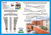Peco Setrack ST-701 O Scale 2 Rail Code 124 Starter Track Set
