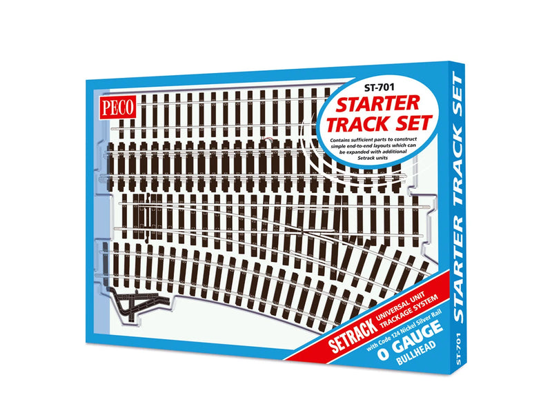 Peco Setrack ST-701 O Scale 2 Rail Code 124 Starter Track Set