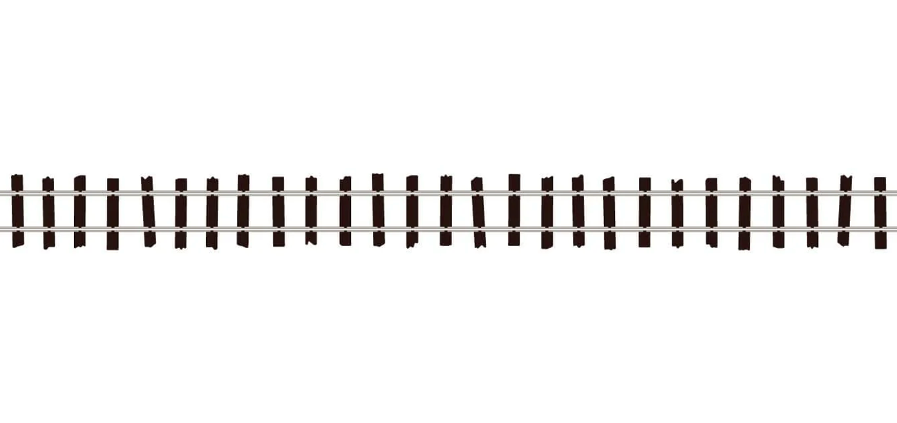 Peco SL-400 HOe Scale Code 80 36" Branch Line Narrow Gauge Flex Track with Wooden Ties (25 Pack)