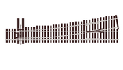 Peco SL-8362 HO Scale Code 83 #6 Left Hand Turnout
