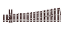 Peco SL-8362 HO Scale Code 83 #6 Left Hand Turnout