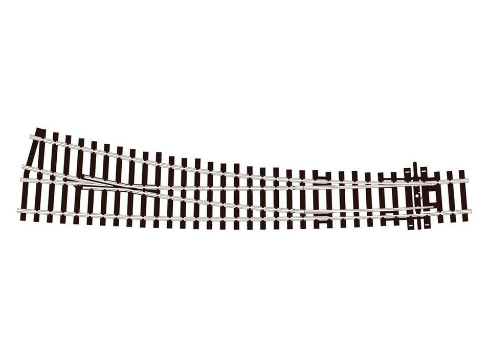 Peco SL-86 HO Scale Code 100 Track Electrofrog Curved Insulfrog Double Radius Right-Hand Turnout - NOS