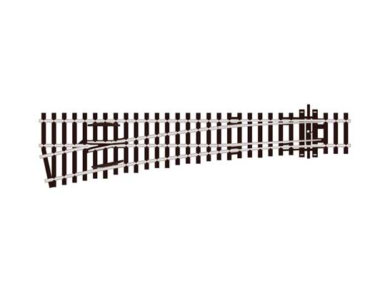 Peco SL-96 HO Scale Code 100 Track Insulfrog Medium Left-Hand Turnout - NOS