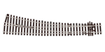 Peco Streamline SL-E86 HO Scale Code 100 Track Electrofrog Curved Insulfrog Double Radius Right Hand Turnout