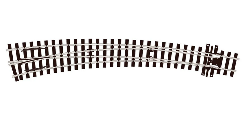 Peco Streamline SL-E1487 HOm Scale Code 75 Track Electrofrog Curved Left Hand Turnout (NOS)