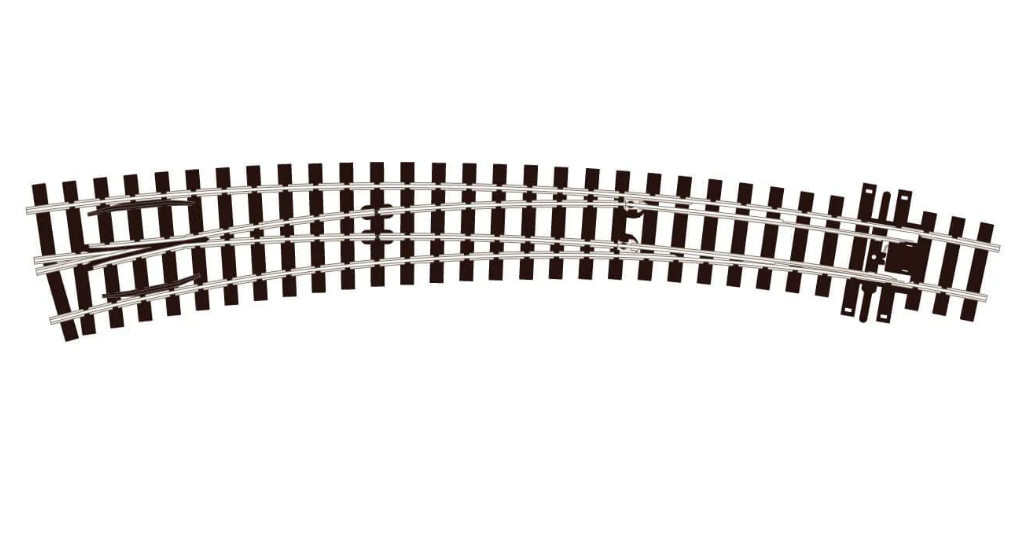 Peco Streamline SL-E1487 HOm Scale Code 75 Track Electrofrog Curved Left Hand Turnout (NOS)