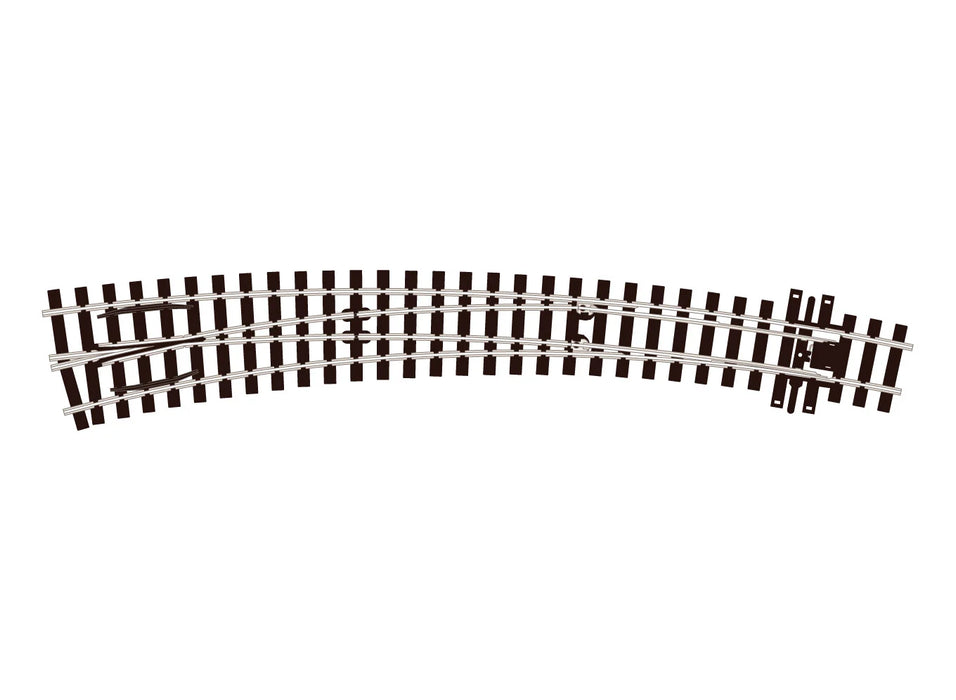 Peco Streamline SL-E1487 HOm Scale Code 75 Track Electrofrog Left Hand Curved Turnout
