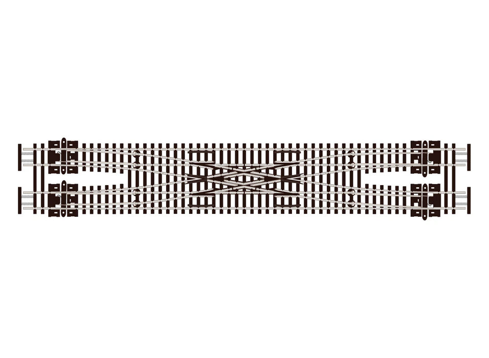 Peco Streamline SL-E383F N Scale Code 55 Electrofrog Scissors Crossover