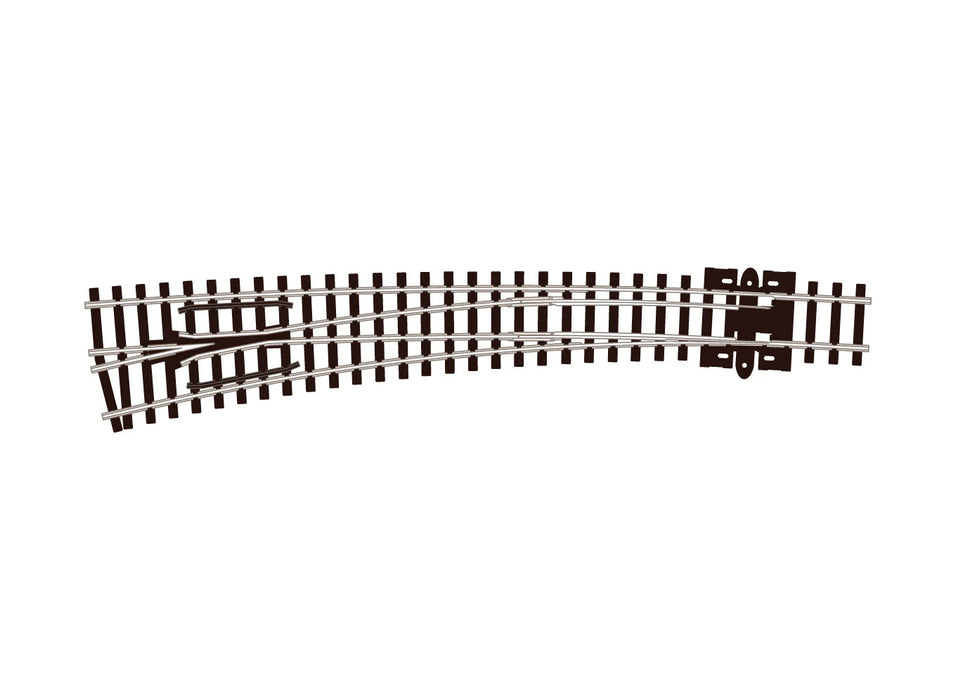 Peco Streamline SL-E387 N Scale Code 80 Electrofrog Double Curved Left Hand Turnout