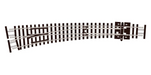 Peco Streamline SL-E387F N Scale Code 55 Electrofrog Double Curved Left Hand Turnout