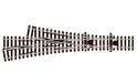 Peco Streamline SL-E399F N Scale Code 80 Electrofrog Asymmetric 3-Way Turnout