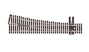 Peco Streamline SL-E8351 HO Scale Code 83 Electrofrog #5 Right Hand Turnout