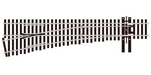 Peco Streamline SL-E8352 HO Scale Code 83 Electrofrog #5 Left Hand Turnout