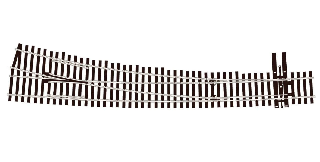 Peco Streamline SL-E8376 HO Scale Code 83 Electrofrog #7 Right Hand Curved Turnout