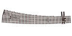 Peco Streamline SL-E8376 HO Scale Code 83 Electrofrog #7 Right Hand Curved Turnout