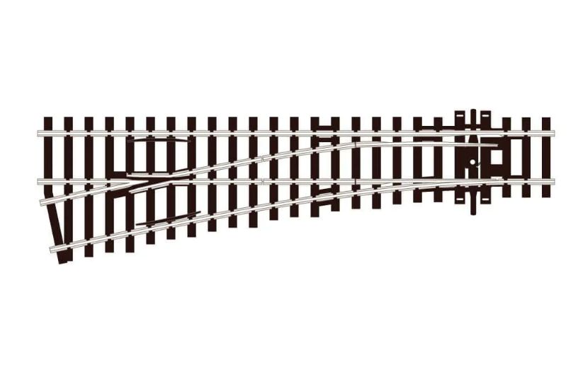 Peco Streamline SL-E92 HO Scale Code 100 Track Electrofrog Small Left Hand Turnout