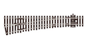 Peco Streamline SL-E96 HO Scale Code 100 Track Electrofrog Medium Left-Hand Turnout