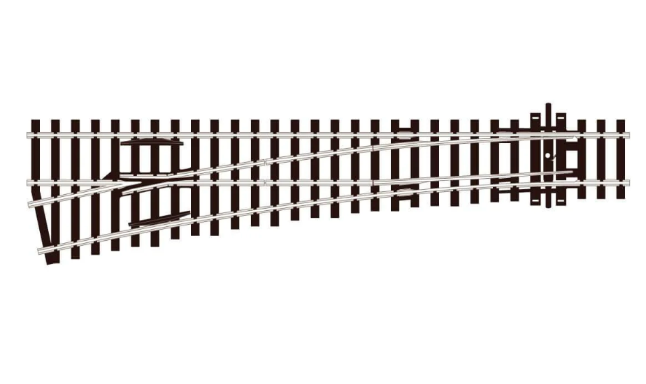 Peco Streamline SL-E96 HO Scale Code 100 Track Electrofrog Medium Left-Hand Turnout
