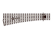 Peco Streamline SL-U1552 HOn3 Scale Code 70 Unifrog Left Hand Medium Radius Turnout