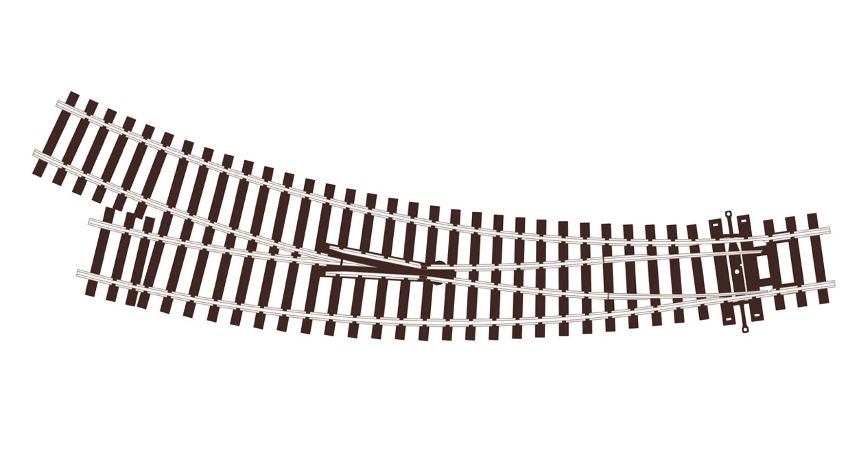 Peco Streamline SL-U76 HO Scale Code 100 Unifrog Small Right Hand Turnout