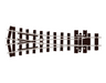 Peco Streamline SL-E497 HOe/00-9/HOn30 Code 80 Medium Radius Wye Electrofrog Turnout