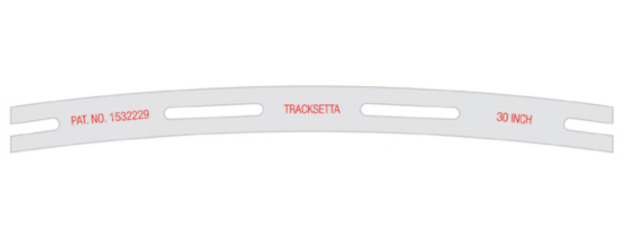 Peco Tracksetta OO-T30 HO Scale Track Laying Template for 30" Radius Curve