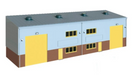Peco / Wills SSM300 HO Scale Industrial/Retail Unit Building Kit