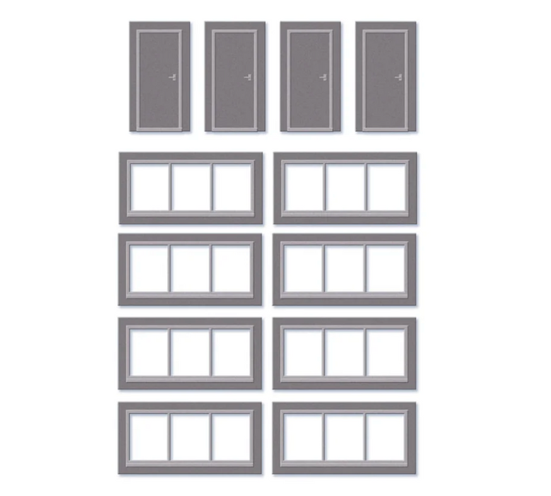 Peco / Wills SSM314 HO Scale Extra Window & Doors