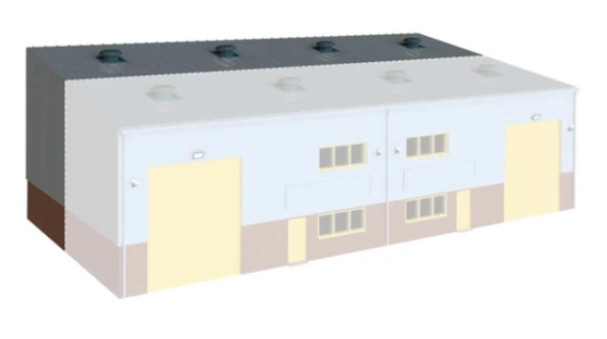 Peco / Wills SSM315 HO Scale Industrial/Retail Unit Building Extension Kit