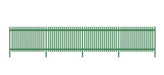 Peco / Wills SSM317 HO Scale Modern Palisade Fencing (1460mm)