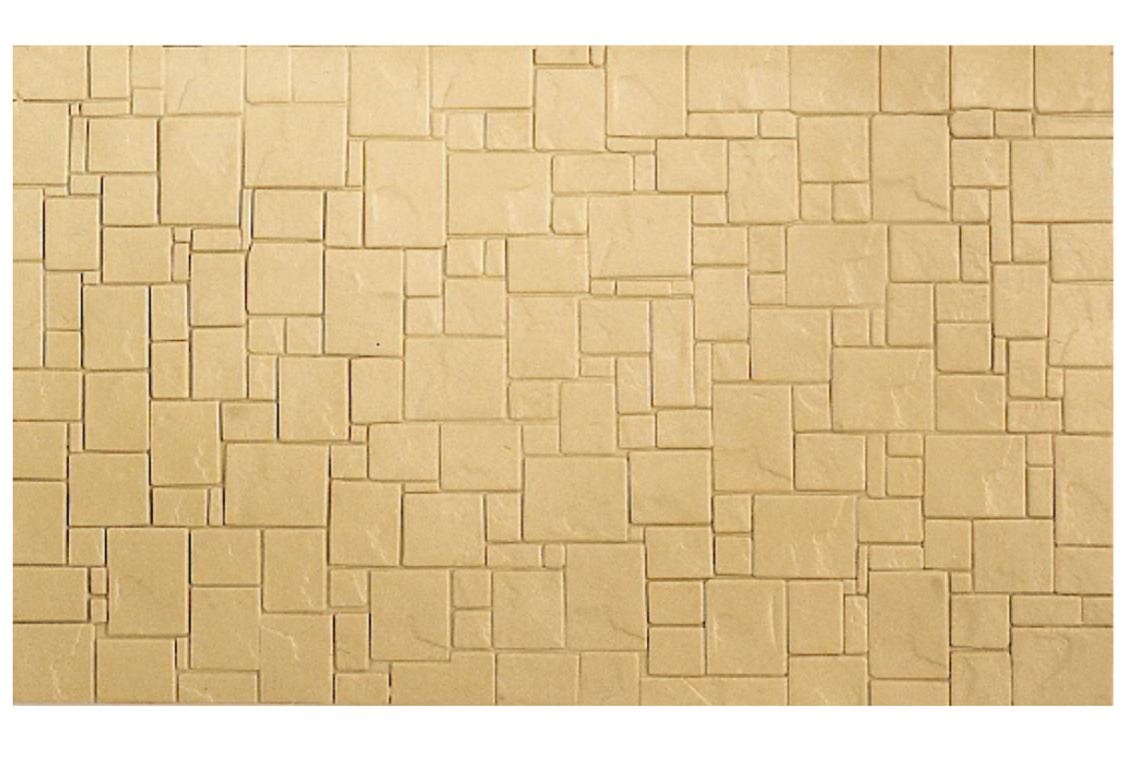 Peco / Wills SSMP208 HO Scale 130mm x 75mm York Stone Paving Pattern Sheet (4 Pack)