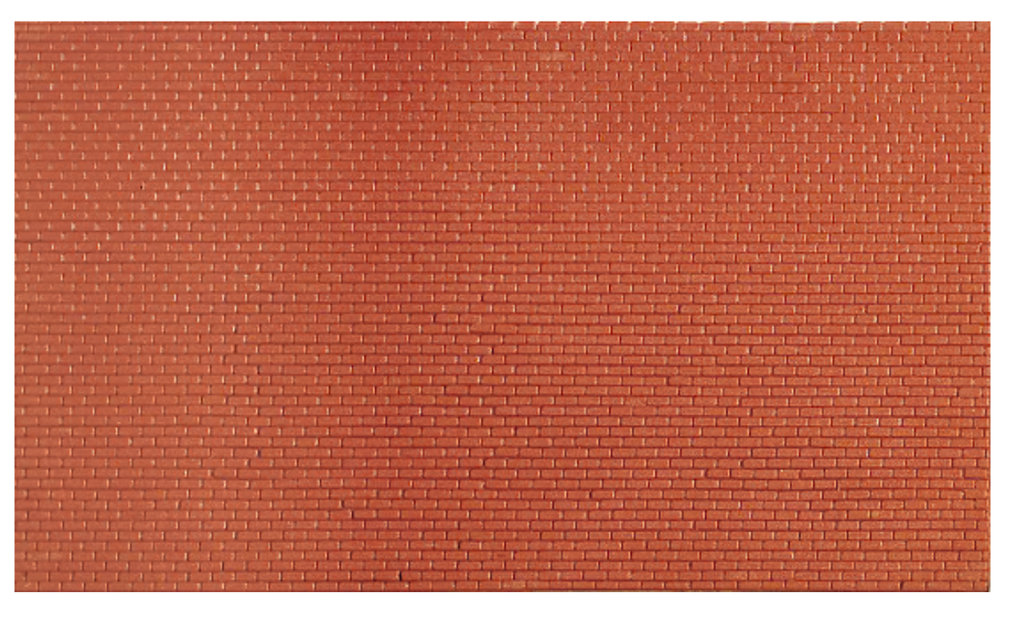 Peco / Wills SSMP212 HO Scale 130mm x 75mm Plain Bond Brickwork Pattern Sheet (4 Pack)