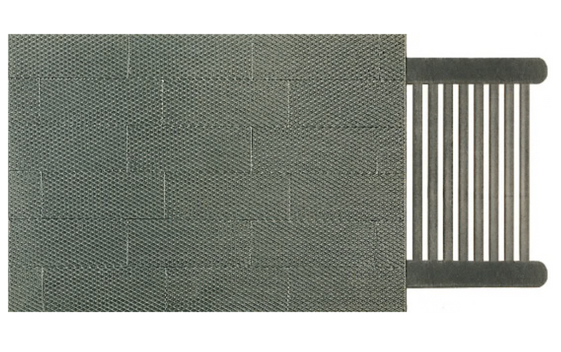 Peco / Wills SSMP222 HO Scale 130mm x 75mm Chequer Plate Pattern Sheet (4 Pack)