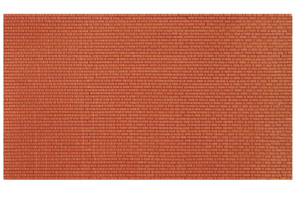 Peco / Wills SSMP226 HO Scale 130mm x 75mm Flemish Bond Brickwork Pattern Sheet (4 Pack)