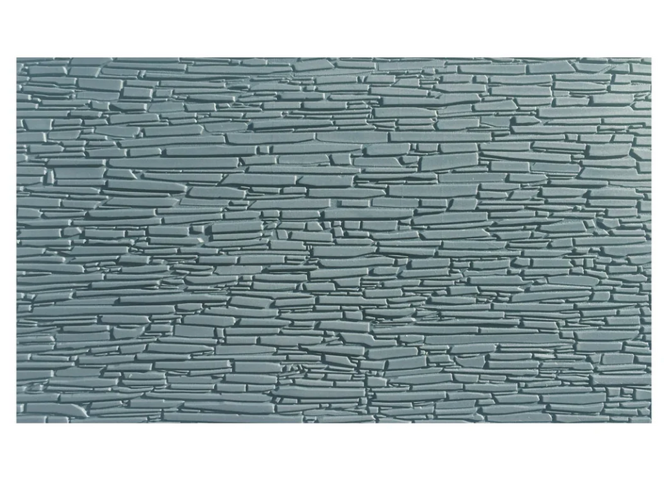 Peco / Wills SSMP232 HO Scale 130mm x 75mm Slate Wall Pattern Sheet (4 Pack)
