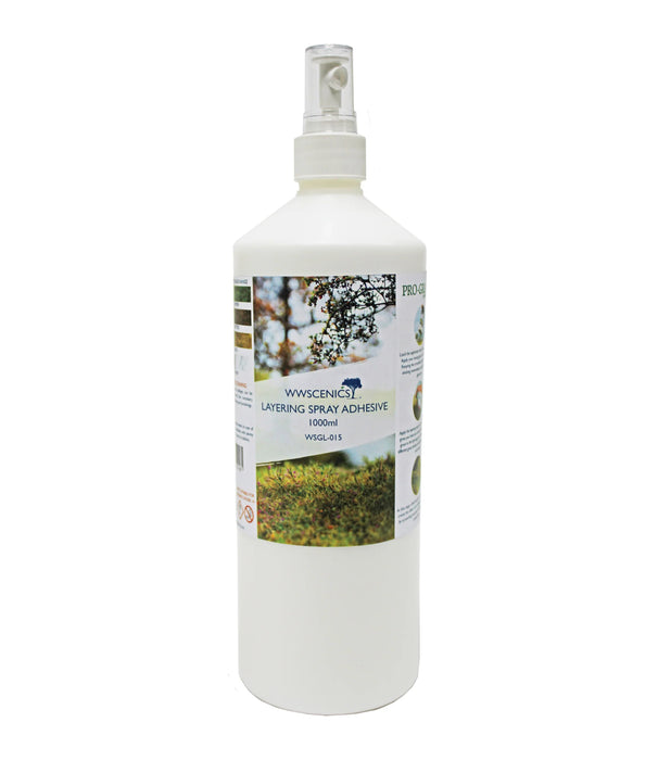 Peco / WWSCENICS WSGL-015 Static Grass Layering Spray Adhesive 1000ml