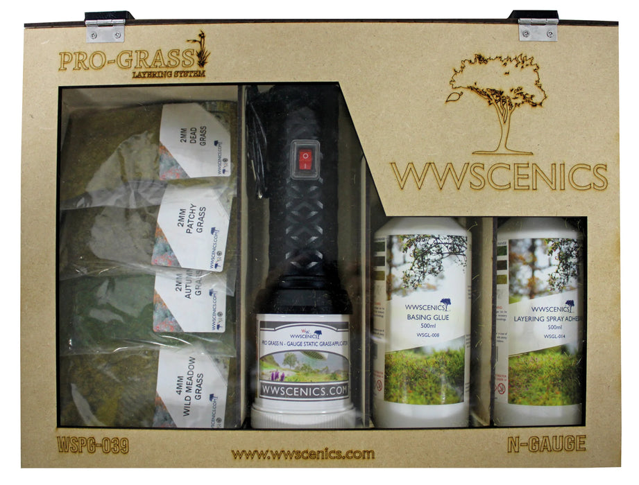 Peco / WWSCENICS WSPG-040 Pro Grass Layering System N Scale Starter Kit
