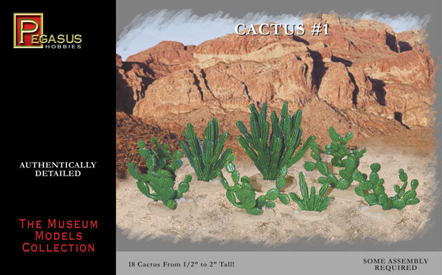Pegasus Hobbies 6507 1/72 Cactus #1 (18 pieces) Model Kit