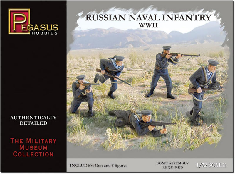 Pegasus Hobbies 7270 1/72 Russian Naval Infantry WWII Figures Model Kit
