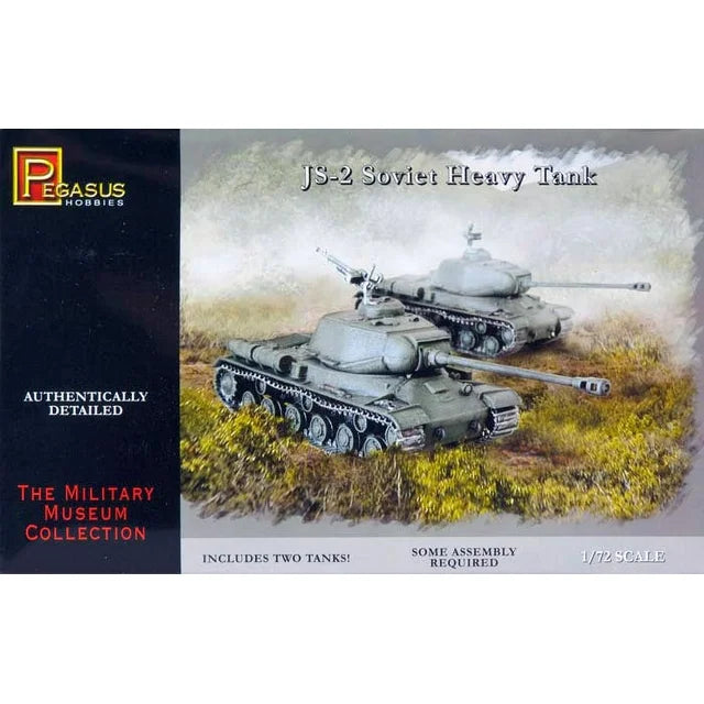 Pegasus Hobbies 7669 1/72 JS-2 Soviet Heavy Tank Quick Build Model Kit 2-Pack