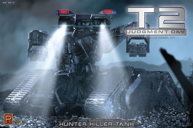 Pegasus Hobbies 9015 1/32 Hunter Killer Tank T2 Judgement Day Figures Model Kit