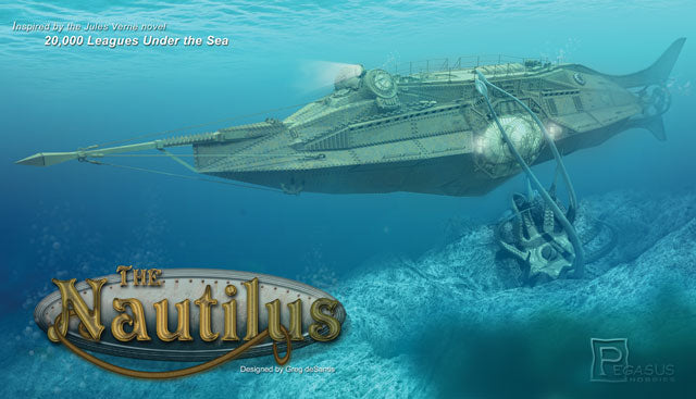 Pegasus Hobbies 9120 1/144 The Nautilus Jules Verne Submarine Model Kit
