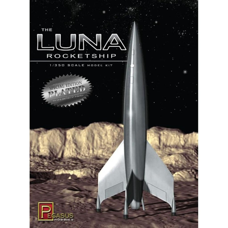 Pegasus Hobbies 9310 1/350 The Luna Rocketship Silver Plated Edition Model Kit