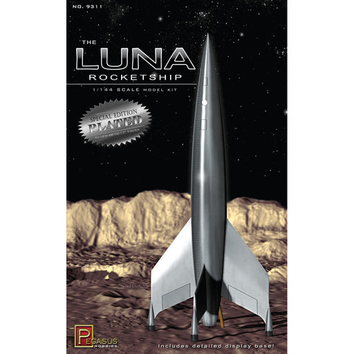 Pegasus Hobbies 9311 1/144 The Luna Rocketship Silver Plated Edition Model Kit