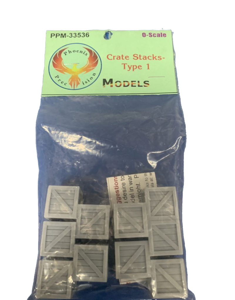 Phoenix Precision Models 33536 O Scale Crates (Unpainted Resin - 2 Pack)