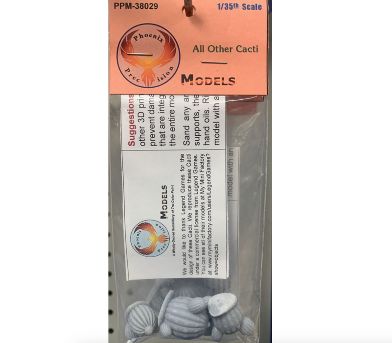 Phoenix Precision Models 38029 1/35 All Other Cacti Assortment (Unpainted Resin - 4 Pack)