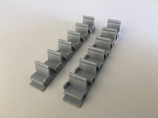 Pikestuff 4101 HO Scale Gray Coach Seats (72 Seat)