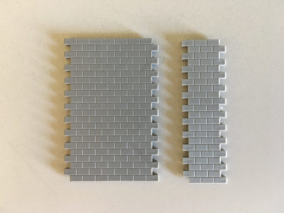 Pikestuff 541-1006 HO Scale Concrete Block Wall Short
