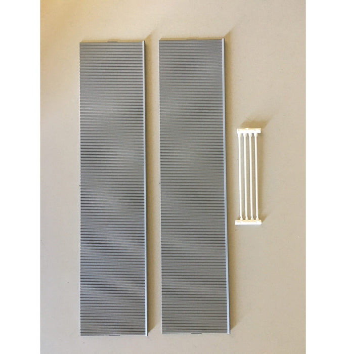 Pikestuff 541-1011 HO Scale Prefab Warehouse Walls (2 Pack)